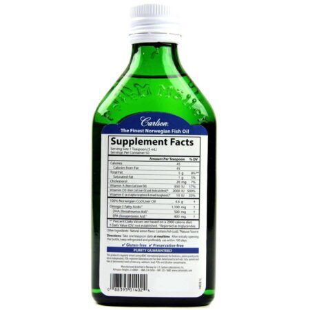 Carlson Labs Super D e Ômega-3 Óleo de Peixe 250 ml - Vitalidade e Saúde Cardiovascular - Imagem 2