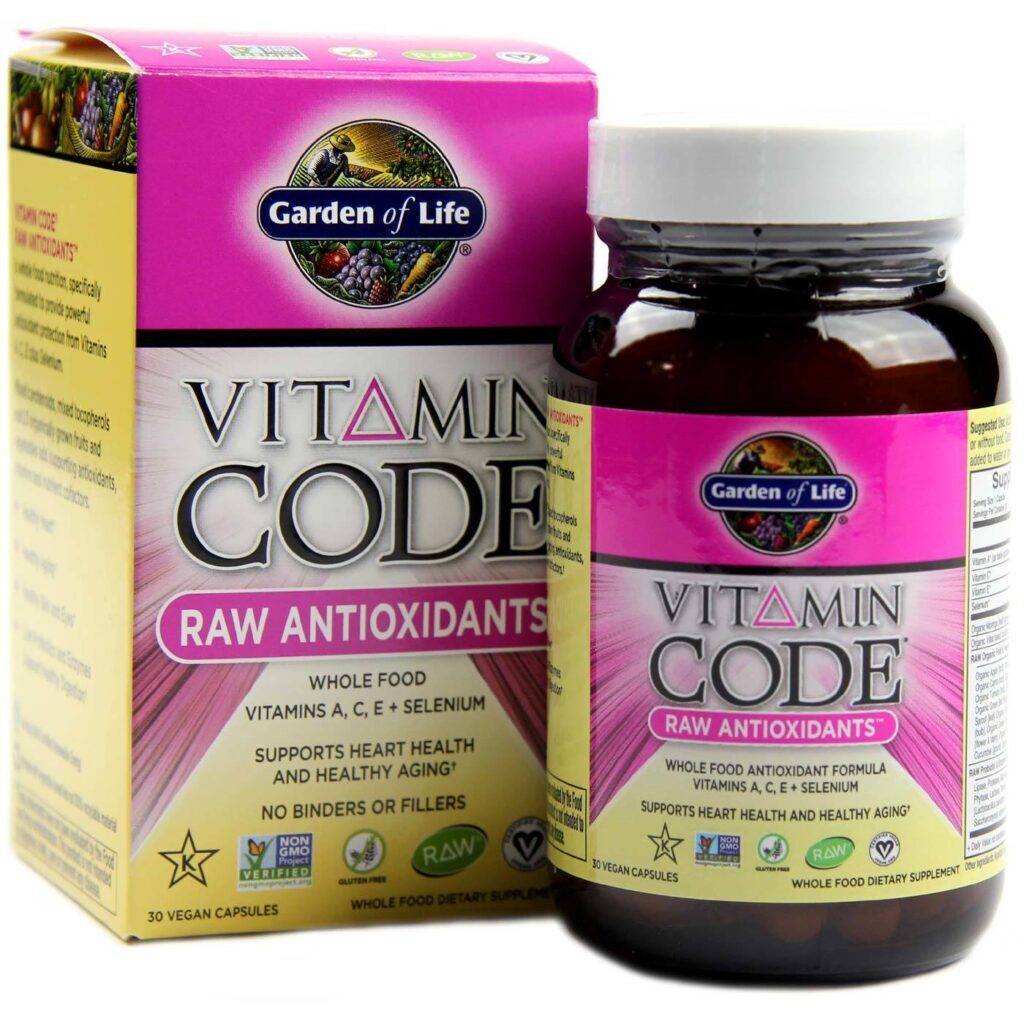 Garden of Life Vitamina Código RAW Antioxidantes 30 Cápsulas Vegetarianas - Nutrição Completa