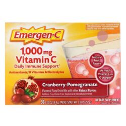 Alacer Emergen-C Cranberry Romã 30 Pacotes - Vitamina C e Antioxidantes