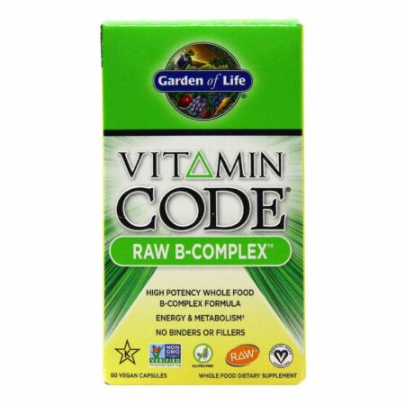 Garden of Life, Vitamin Code® Complexo B - 60 Cápsulas Vegetarianas