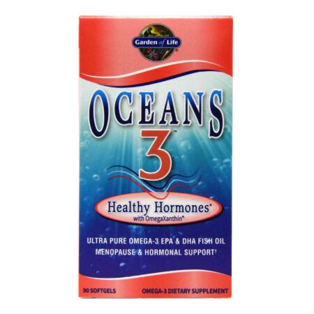 Garden of Life - Ocean's 3 - ​​Hormônios saudáveis - 90 Cápsulas em gel