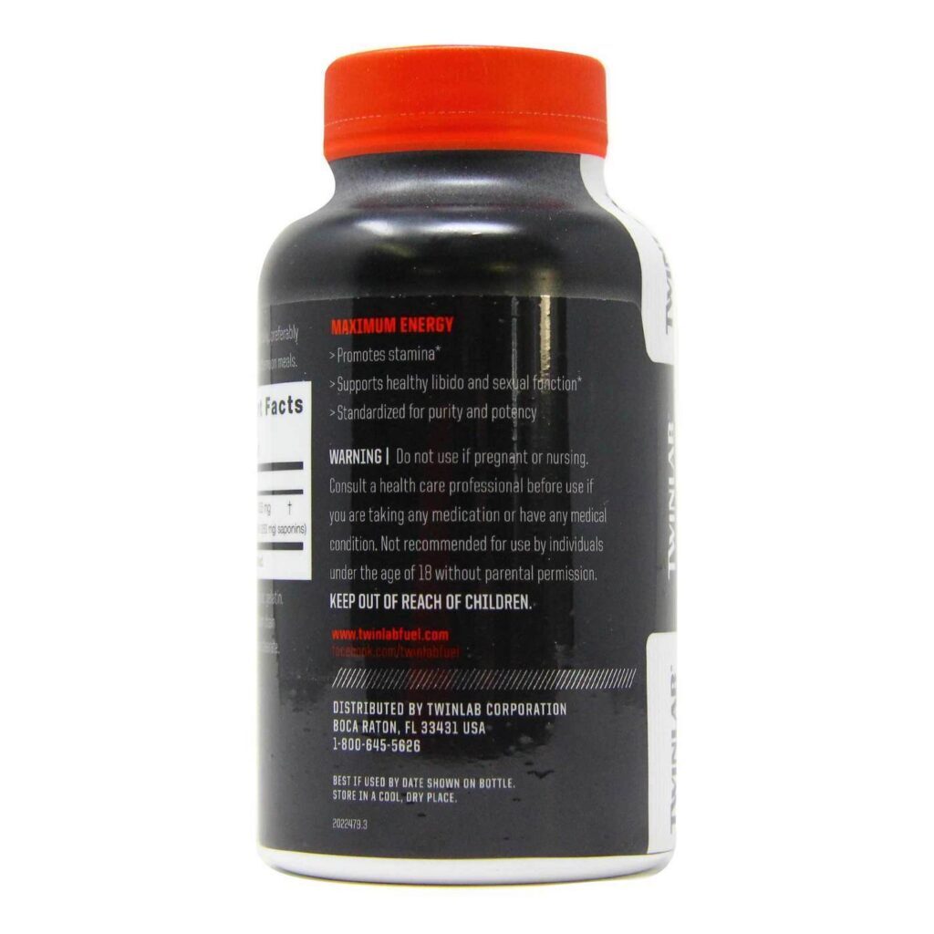 Twinlab Tribulus Fuel® 100 Cápsulas: Energia e Vitalidade Natural para o Homem Brasileiro - Imagem 3