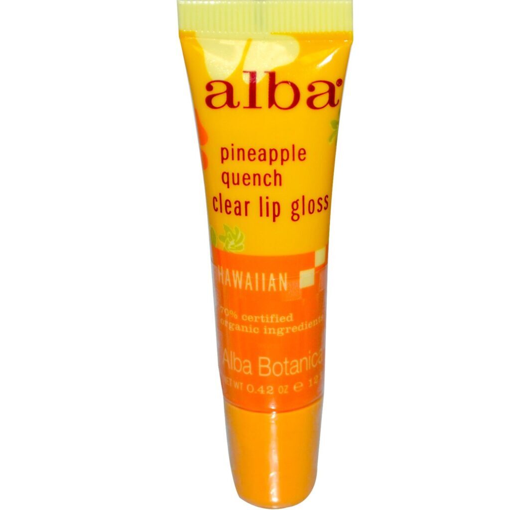 Alba Botanica Brilho Labial Transparente Abacaxi Quench - Hidratação e Brilho Natural