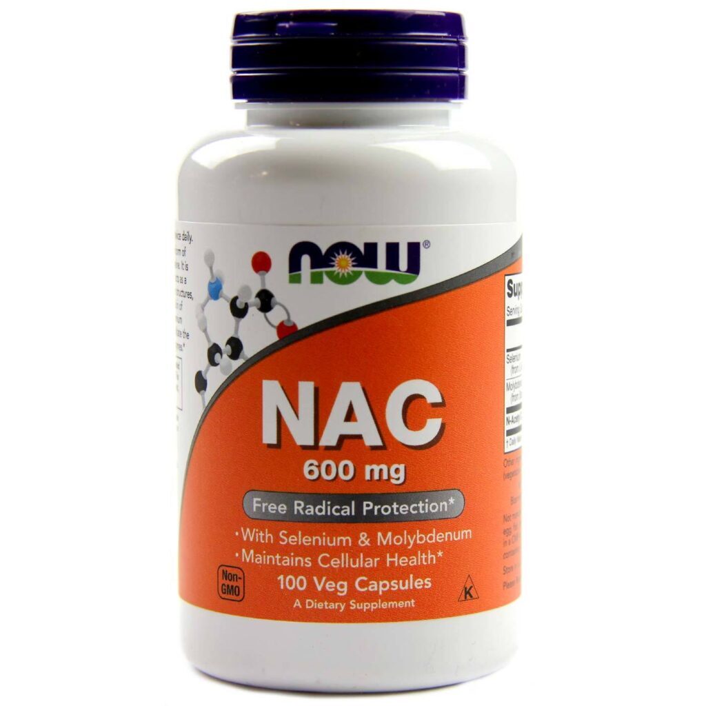 NAC 600 mg Now Foods 100 Cápsulas - Potencialize Sua Saúde Antioxidante