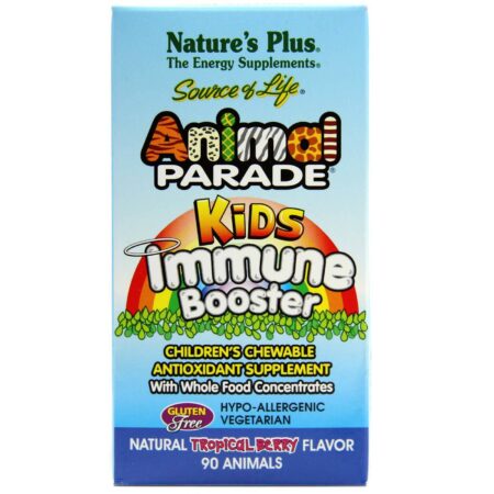 Nature's Plus, Animal Parade Kids® Suplemento Antioxidante - 90 Animais Mastigáveis