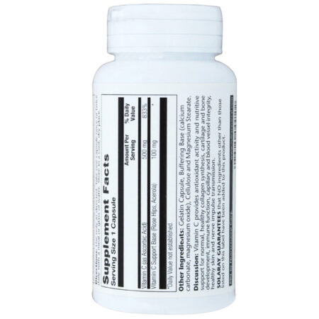 Solaray, Vitamina C 500 mg - 100 Cápsulas - Image 3