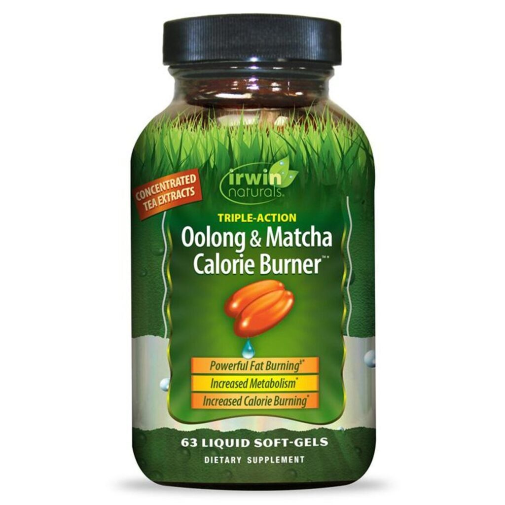Irwin Naturals Oolong e Matcha Queimador de Calorias 63 Cápsulas - Acelere seu Metabolismo