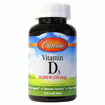 Vitamina D3 10000 IU Carlson Labs 120 cápsulas de gel