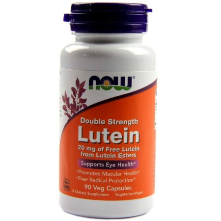 Luteína 20 mg Now Foods 90 cápsulas vegetarianas