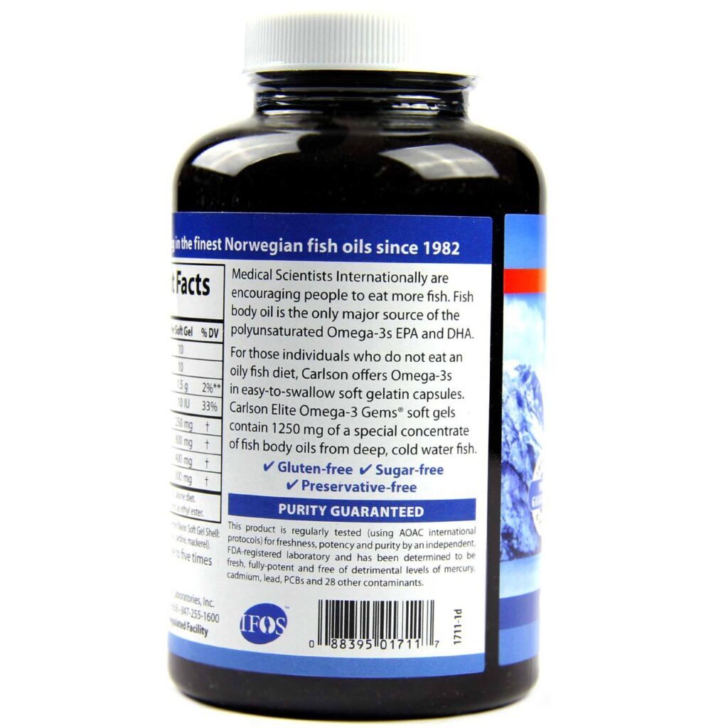 Carlson Labs Elite Ômega-3 Limão 90 Cápsulas - Saúde Cardiovascular e Cognitiva - Imagem 3