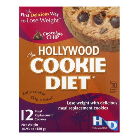 Hollywood Miracle Products, Hollywood Cookie Diet®, Gotas de Chocolate - 12 Cookies