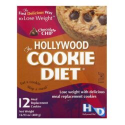 Hollywood Cookie Diet® Gotas de Chocolate - 12 Cookies Para Controle de Peso