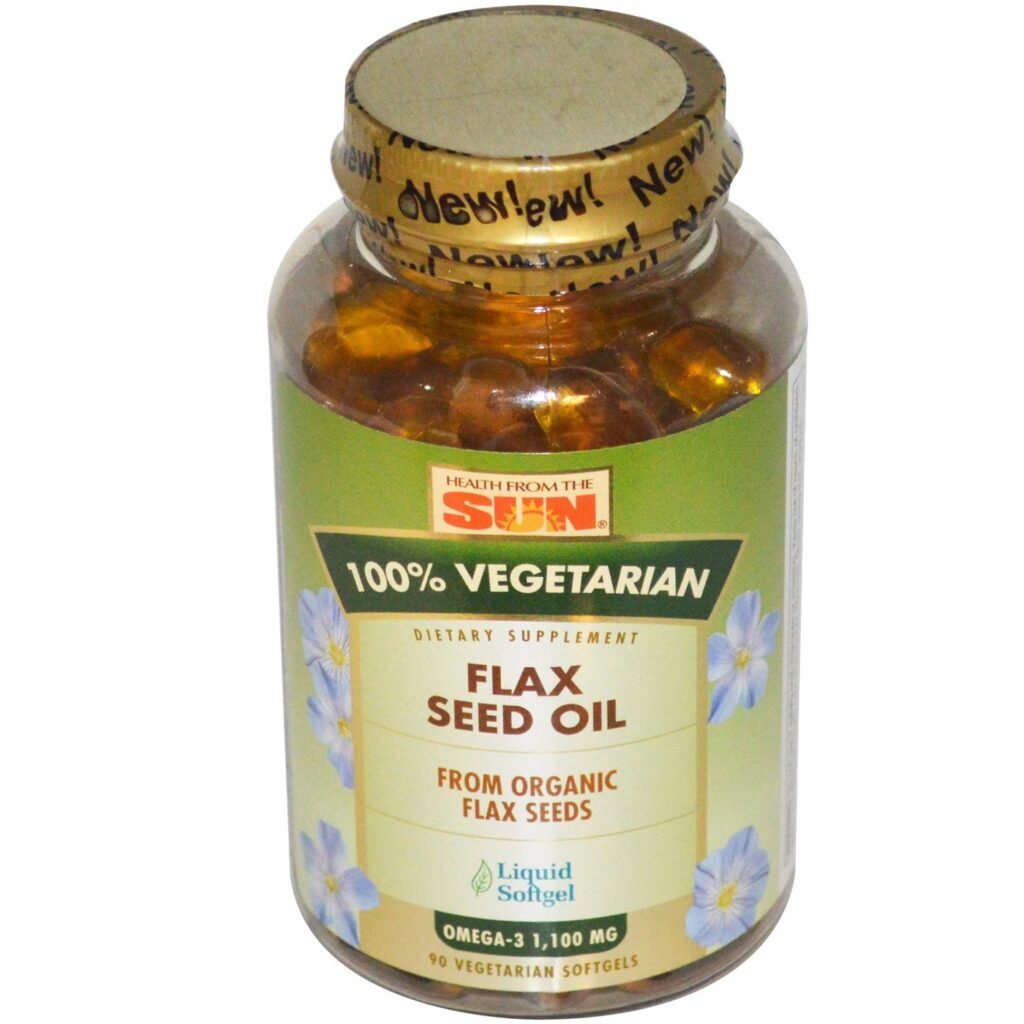 Óleo de Linhaça Orgânica Health From the Sun 90 Cápsulas Vegetarianas: Ômega 3, 6 e 9 para sua Saúde