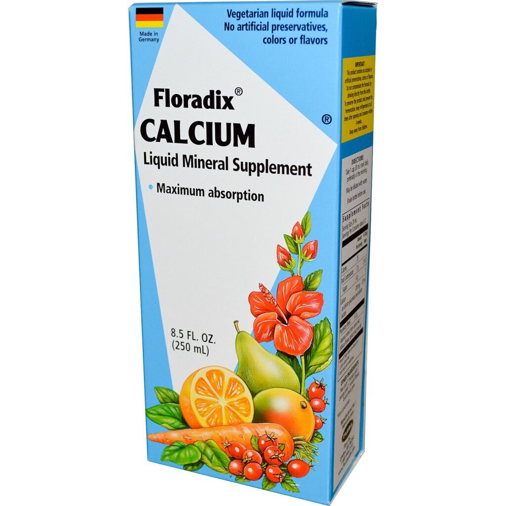 Flora Floradix Cálcio Líquido 250 ml - Suplemento Essencial para Ossos Fortes