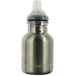 New Wave Enviro Garrafa de Aço Inoxidável Infantil com Tampa de Canudo - 350 ml (12 oz)
