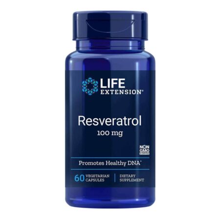 Life Extension Resveratrol - 100 mg - 60 Cápsulas Vegetarianas