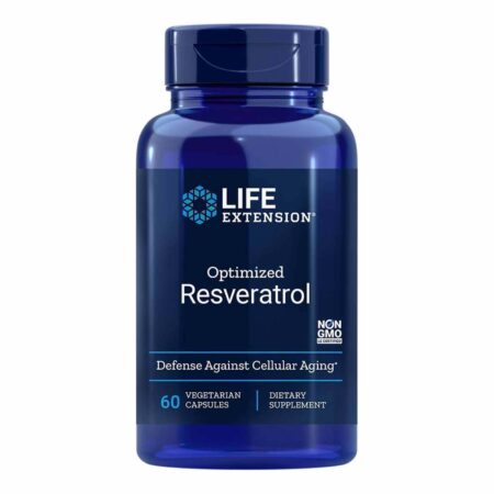 Resveratrol otimizado Life Extension 60 Cápsulas Vegetarianas