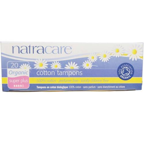Absorventes Internos Natracare Cotton Super - Caixa com 20 Unidades