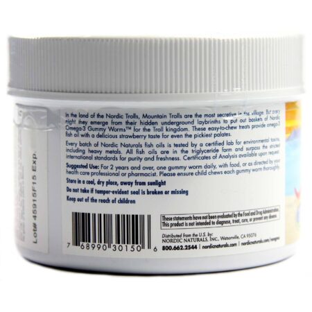 Nordic Naturals, Gomas de ômega-3 nórdicas - Sabor Morango - 30 Gomas - Image 3