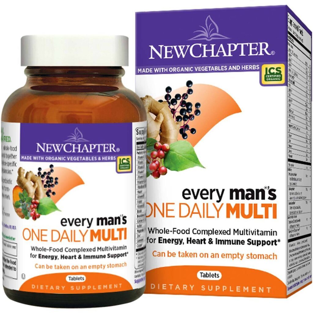 New Chapter Multivitamínico Diário para Homens - 48 Comprimidos: Energia e Vitalidade Essenciais