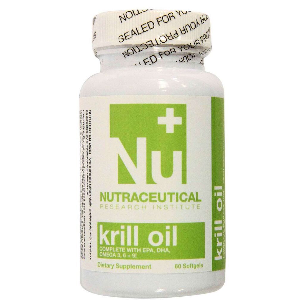 Óleo de Krill Nutraceutical Research Institute 60 Cápsulas - Saúde Ômega 3
