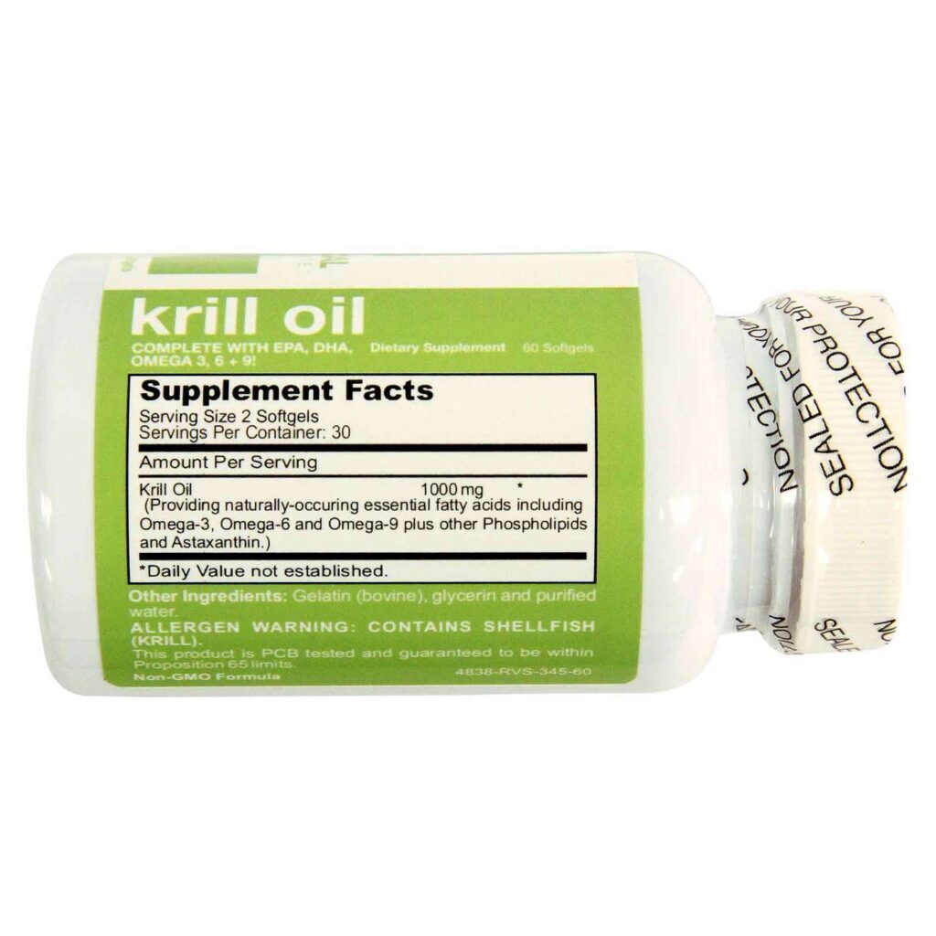 Óleo de Krill Nutraceutical Research Institute 60 Cápsulas - Saúde Ômega 3 - Imagem 2