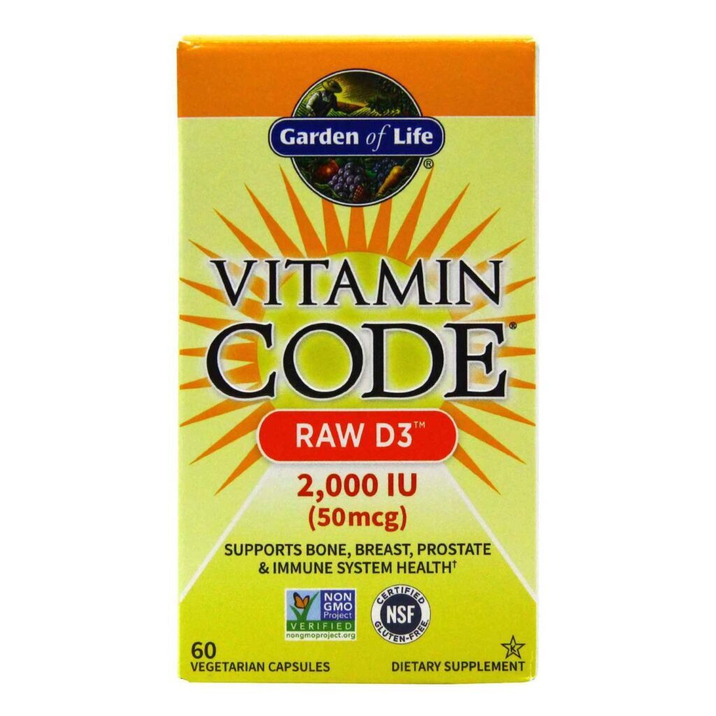 Garden of Life Vitamina D3 Raw 2.000 UI - 60 Cápsulas