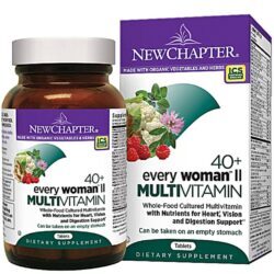 New Chapter Multivitamínico 40+ Every Woman™ - 48 Tabletes: Saúde e Vitalidade na Maturidade