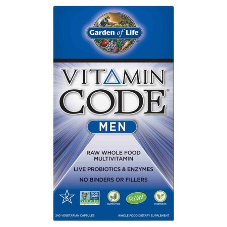 Garden of Life, Multivitamínico Masculino Vitamin Code® - 240 Cápsulas Vegetarianas