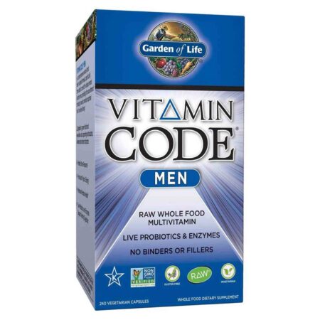 Garden of Life, Multivitamínico Masculino Vitamin Code® - 240 Cápsulas Vegetarianas - Image 2