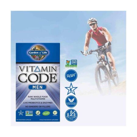 Garden of Life, Multivitamínico Masculino Vitamin Code® - 240 Cápsulas Vegetarianas - Image 3