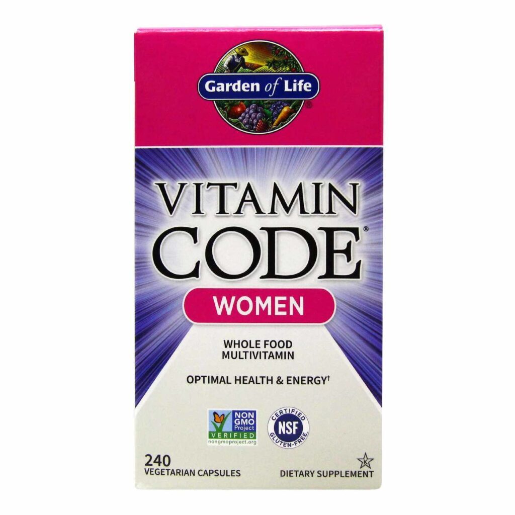 Garden of Life Vitamin Code Multivitamínico Feminino - 240 Cápsulas Vegetarianas