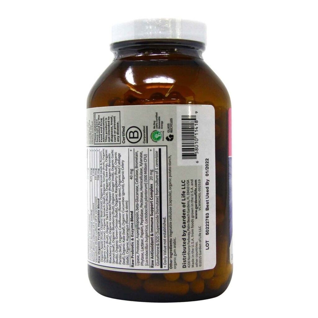 Garden of Life Multivitamínico Mulheres 50+ - 240 Cápsulas Vegetarianas - Imagem 9