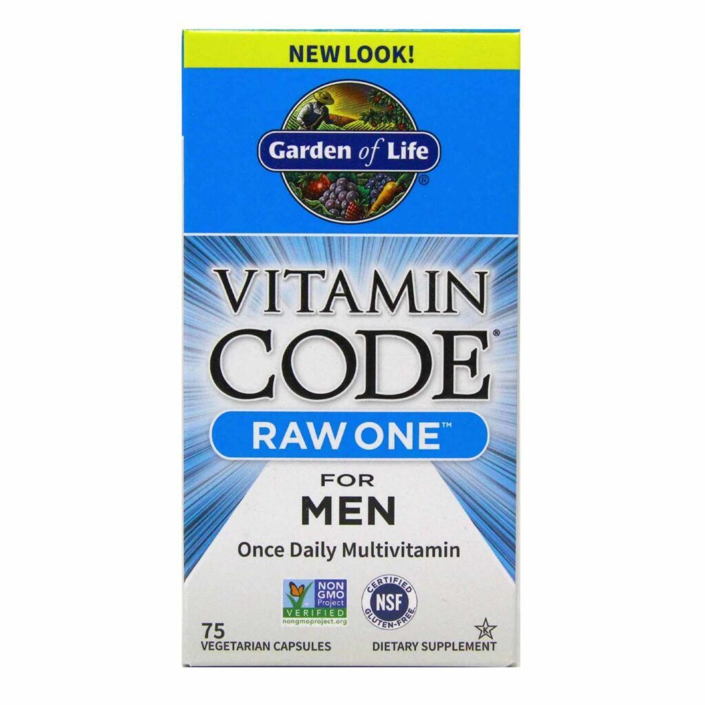 Garden of Life Vitamin Code RAW One for Men™ - 75 Cápsulas Vegetarianas