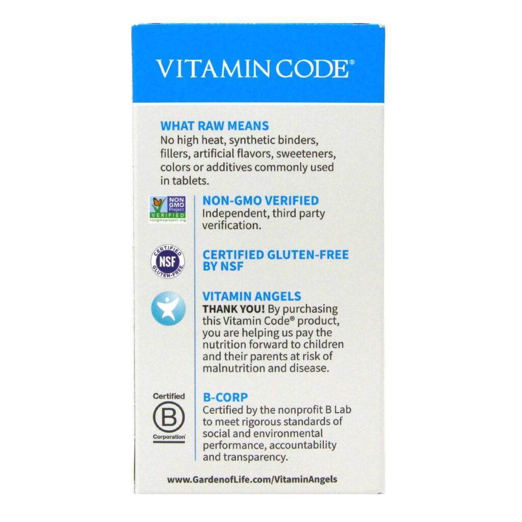 Garden of Life Vitamin Code RAW One for Men™ - 75 Cápsulas Vegetarianas - Imagem 3