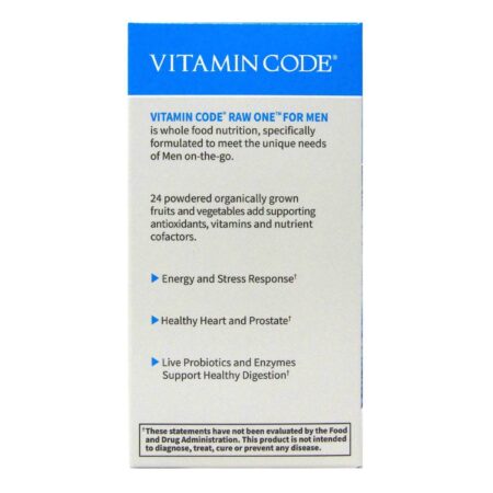 Garden of Life Vitamin Code, RAW One for Men™ - 75 Cápsulas Vegetarianas - Image 4