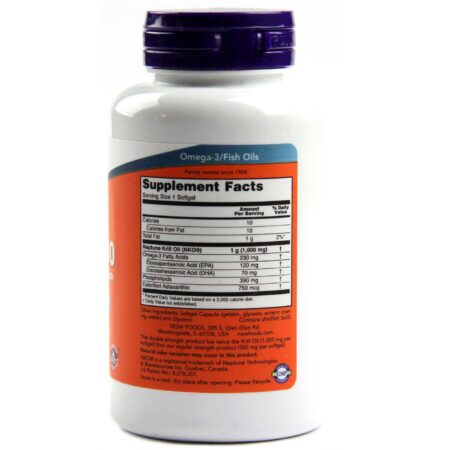 Óleo de Krill Netuno - Now Foods - 1000 mg - 60 Cápsulas em Gel - Image 2