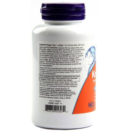 Óleo de Krill Netuno - Now Foods - 1000 mg - 60 Cápsulas em Gel - Image 3