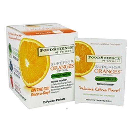 Food Science of Vermont Laranjas Superiores 15 pacotes - Suporte Imunológico e Sabor Cítrico