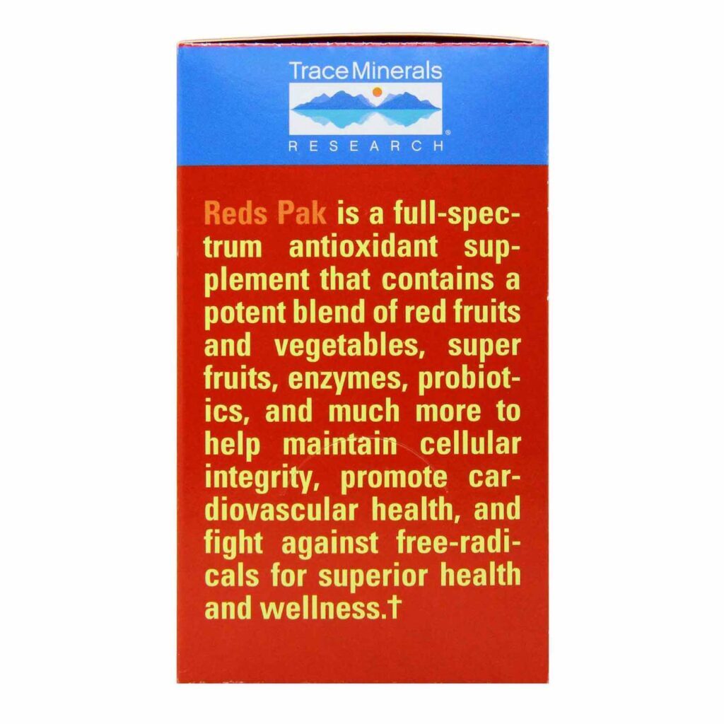Trace Minerals Research Reds Pak 30 Pacotes: Vitalidade e Nutrição Essencial no Brasil - Imagem 4