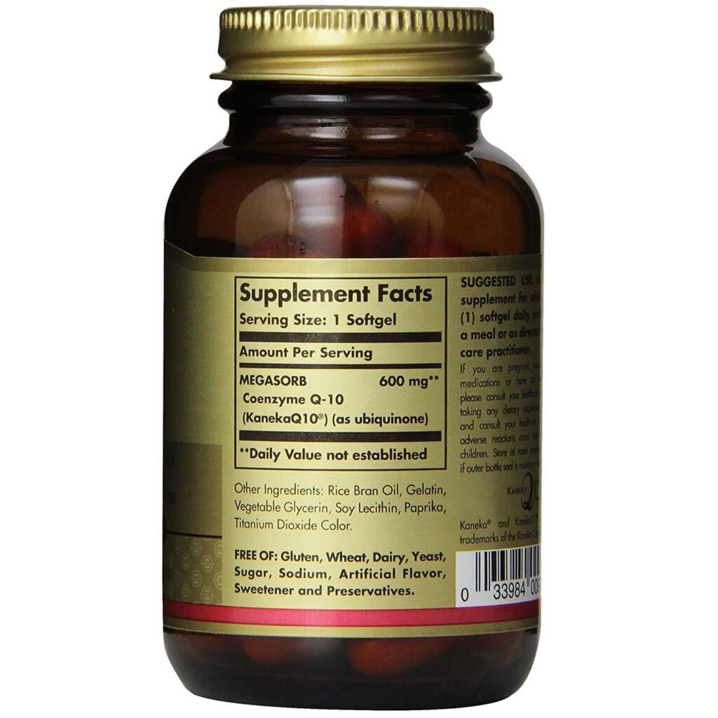 Solgar Coenzima Q-10 600 mg - 30 Cápsulas em Gel: Energia e Vitalidade para o seu Dia - Imagem 2