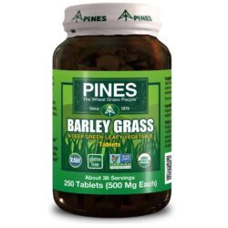 Pines International Cevada Grass em Pó 500 mg 250 Tabletes: Saúde e Vitalidade