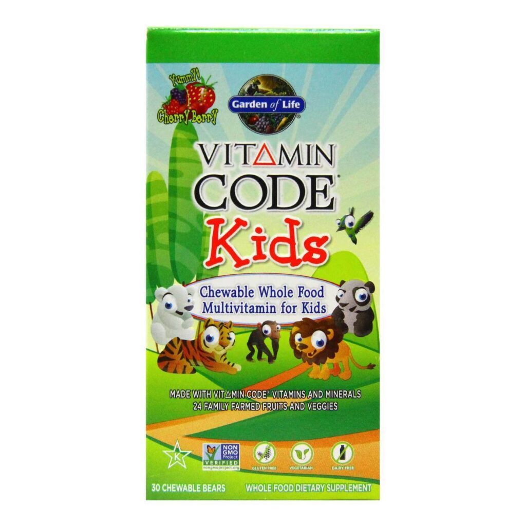 Garden of Life Vitamina Criança Vitamina Code® Cereja - 30 Ursinhos Mastigáveis