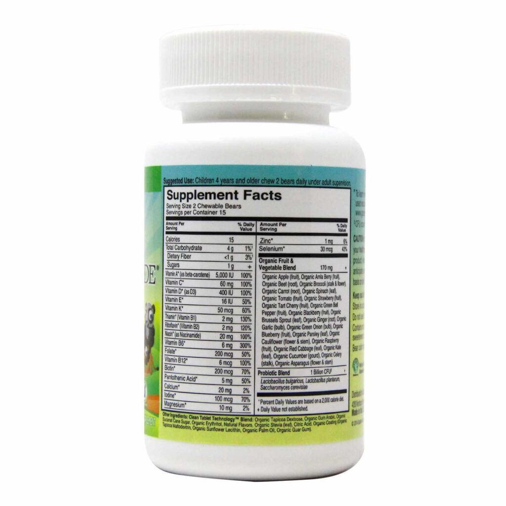 Garden of Life Vitamina Criança Vitamina Code® Cereja - 30 Ursinhos Mastigáveis - Imagem 6