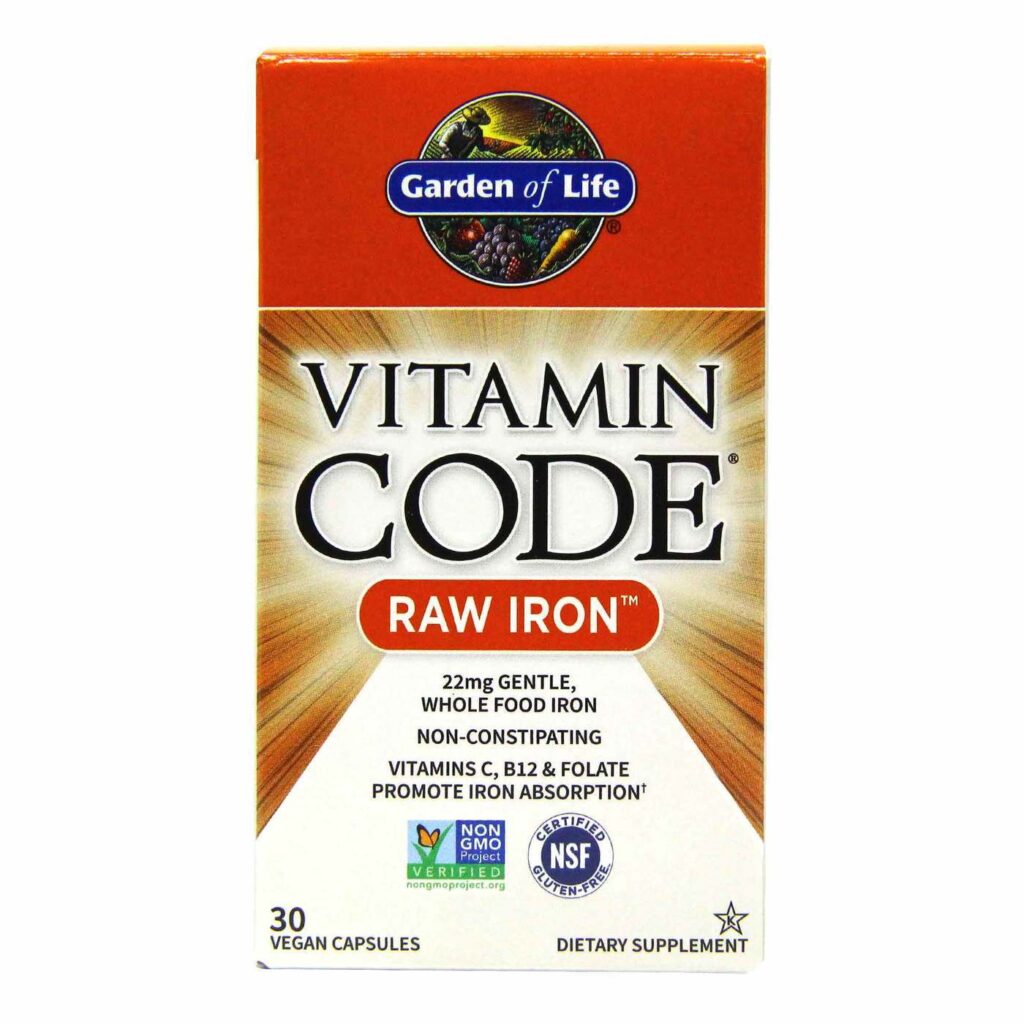 Garden of Life Vitamin Code RAW Ferro™ - 30 Cápsulas Vegetarianas: Energia e Vitalidade Natural