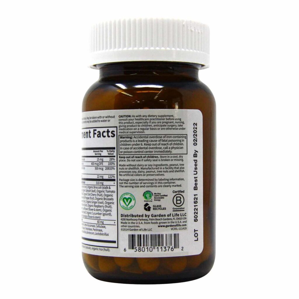 Garden of Life Vitamin Code RAW Ferro™ - 30 Cápsulas Vegetarianas: Energia e Vitalidade Natural - Imagem 7