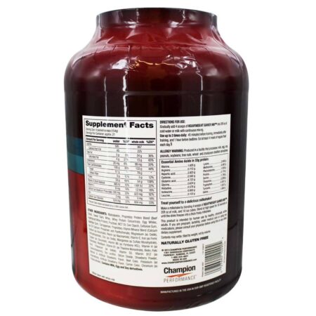 Champion Performance, Heavyweight Gainer 900™, Morango - 3,175 g (7 lbs) - Image 2