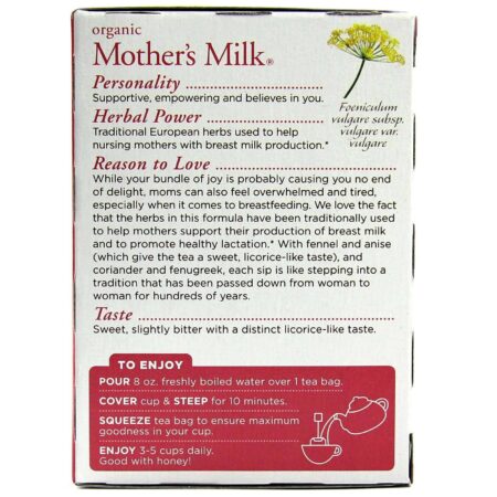 Mother's Milk Orgânico Traditional Medicinals 16 sachês - Image 3