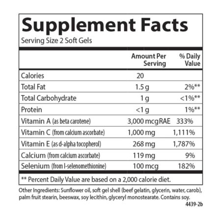 Carlson Labs, ACES® Vitaminas A, C, E e Selênio - 90 Cápsulas - Image 4