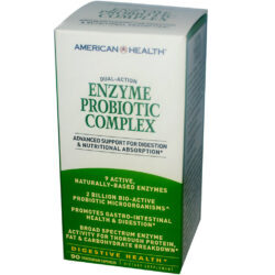 American Health Complexo de Enzimas Probióticas 90 Cápsulas Vegetarianas para Saúde Digestiva